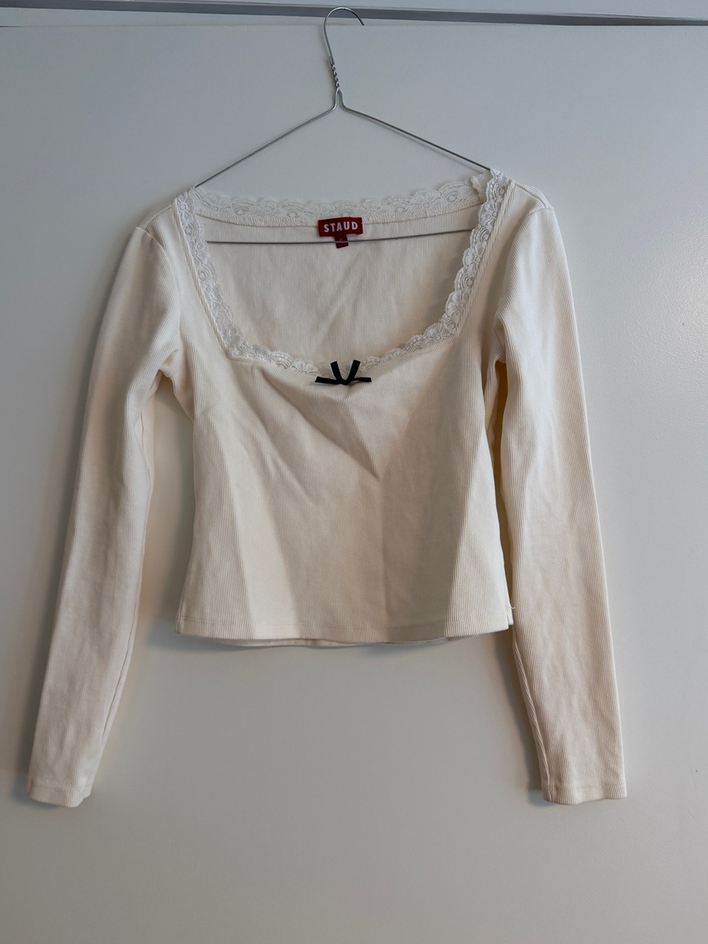 Staud Paisley Top Cream size small - Picture 6 of 8